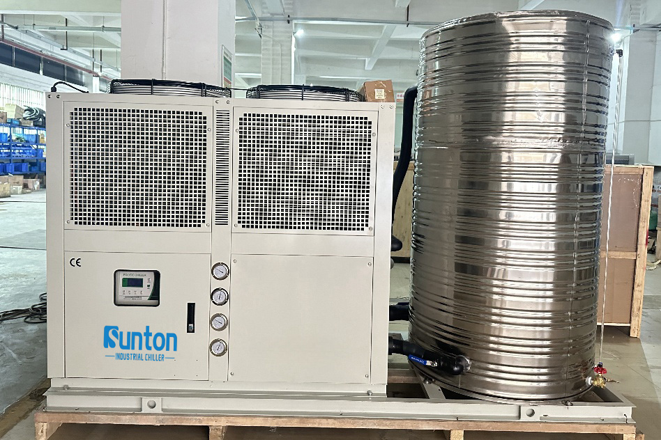 ট্যাঙ্ক সহ এয়ার-কুলড ইন্ডাস্ট্রিয়াল চিলার 15HP সানটন চিলার