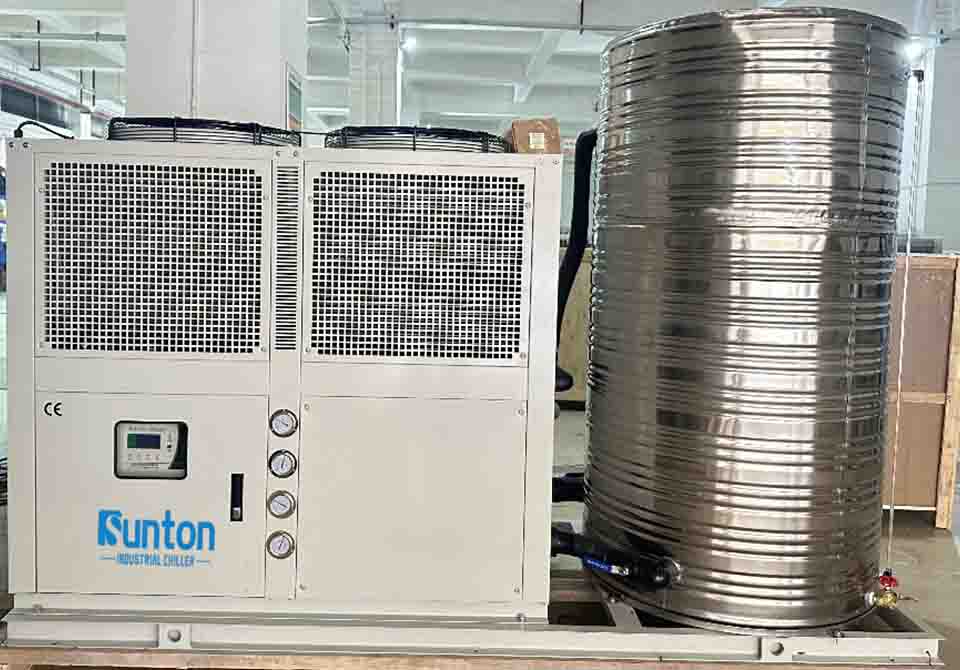 air-cooled scroll chiller for food processing with SS304 cnp Water pump
