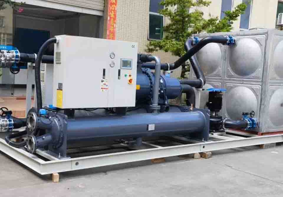 water cooled industrial chiller with ss304 CNP water pump with 4square water tank for hydrogen energy source (2)
